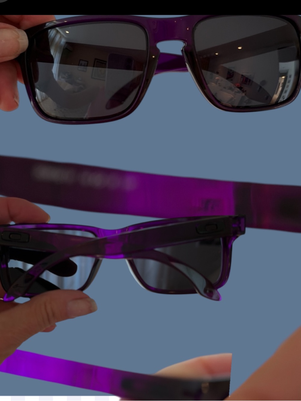 Oakley Purple Frame Black Lens Sunglasses Holbrook